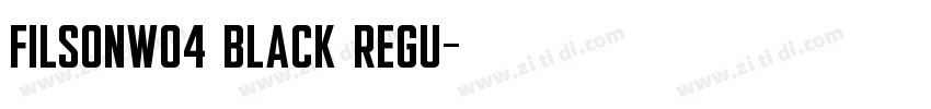 FilsonW04 Black Regu字体转换